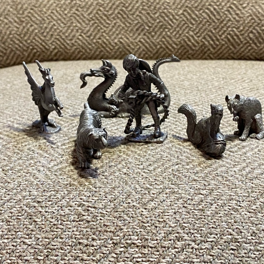 Pewter figurines